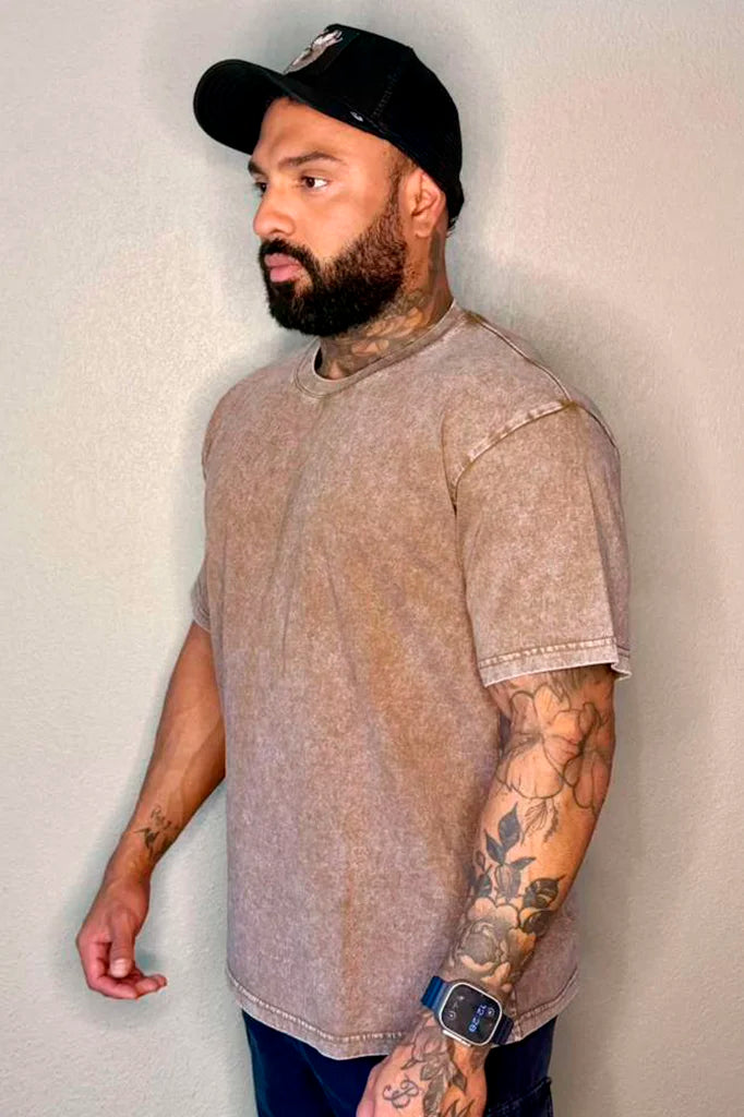 T-shirt Destroyed Brown
