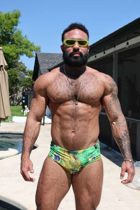 Brazil Feather Print Standard Brief