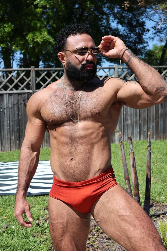 Sunset Burnt Orange Swim Brief