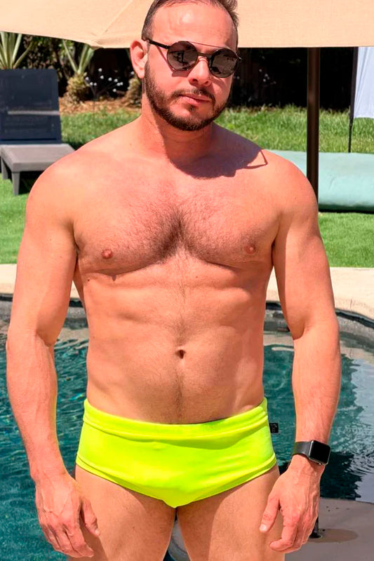 Neon Lime Low Rise Brief