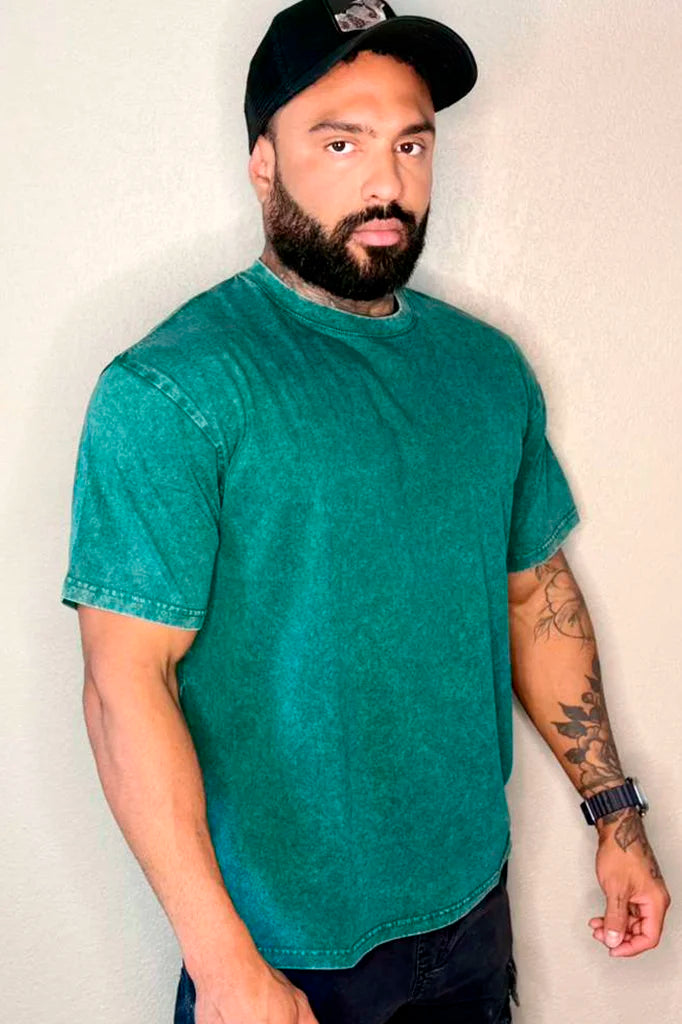T-shirt Destroyed Dark Teal