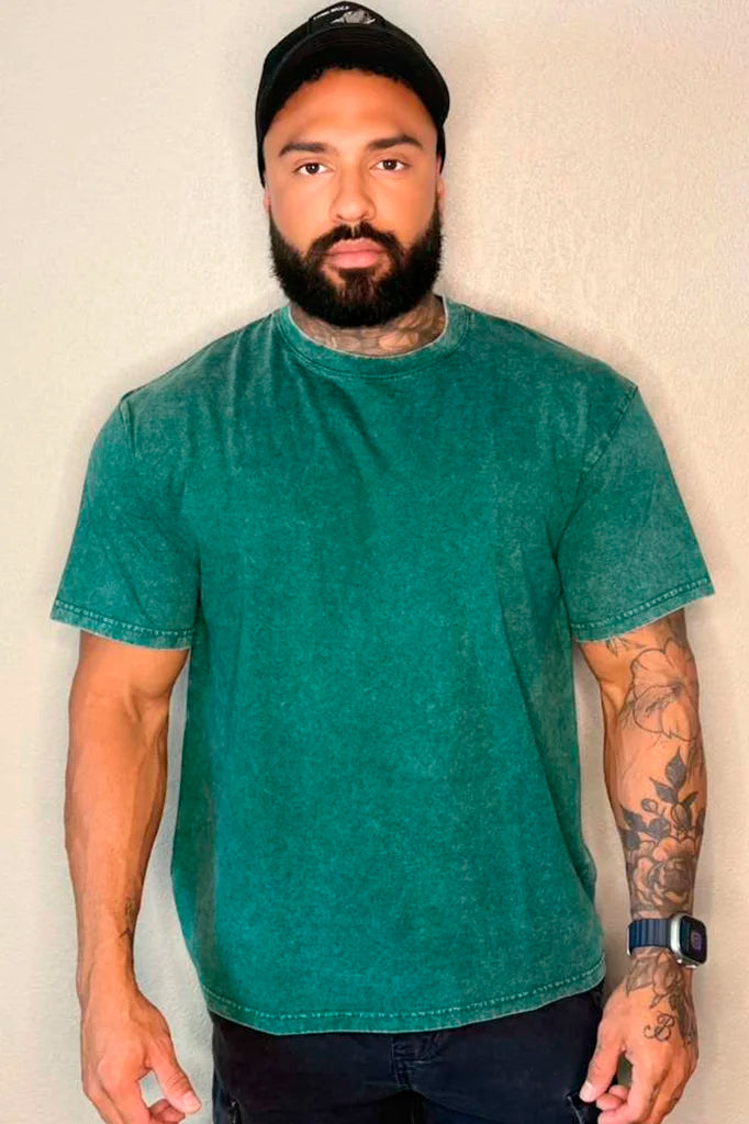 T-shirt Destroyed Dark Teal